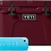 YETI Tundra 35 Hard Cooler with YETI ICE 1 lb, Rescue Red 4