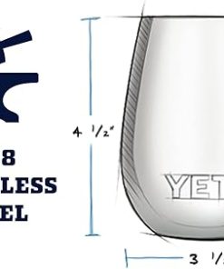 YETI Rambler 10 oz Wine Tumbler, Vacuum Insulated, Stainless Steel with MagSlider Lid 2