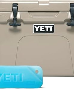 YETI Tundra 35 Hard Cooler with YETI ICE 1 lb, Tan