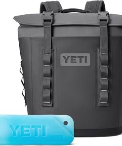 YETI Hopper M12 Backpack Cooler with YETI Ice 1 lb, Charcoal