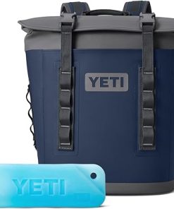 YETI Hopper M12 Backpack Cooler with YETI Ice 1 lb, Navy