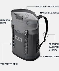 YETI Hopper M12 Backpack Cooler with YETI Ice 1 lb, Navy 2