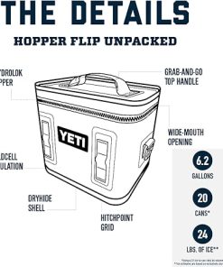 YETI Hopper Flip 18 Portable Cooler, Black 2
