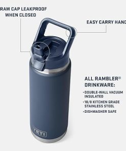Yeti Rambler 26 Oz Straw Bottle Power Pink 2
