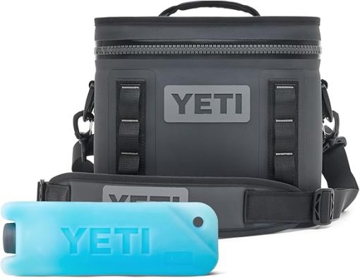 YETI Hopper Flip 8 Soft Cooler with YETI Ice 1 lb, Charcoal