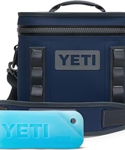 YETI Hopper Flip 8 Soft Cooler with YETI Ice 1 lb, Navy