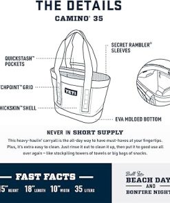 YETI Camino 35 Carryall with Internal Dividers, All-Purpose Utility, Boat and Beach Tote Bag, Durable, Waterproof 2
